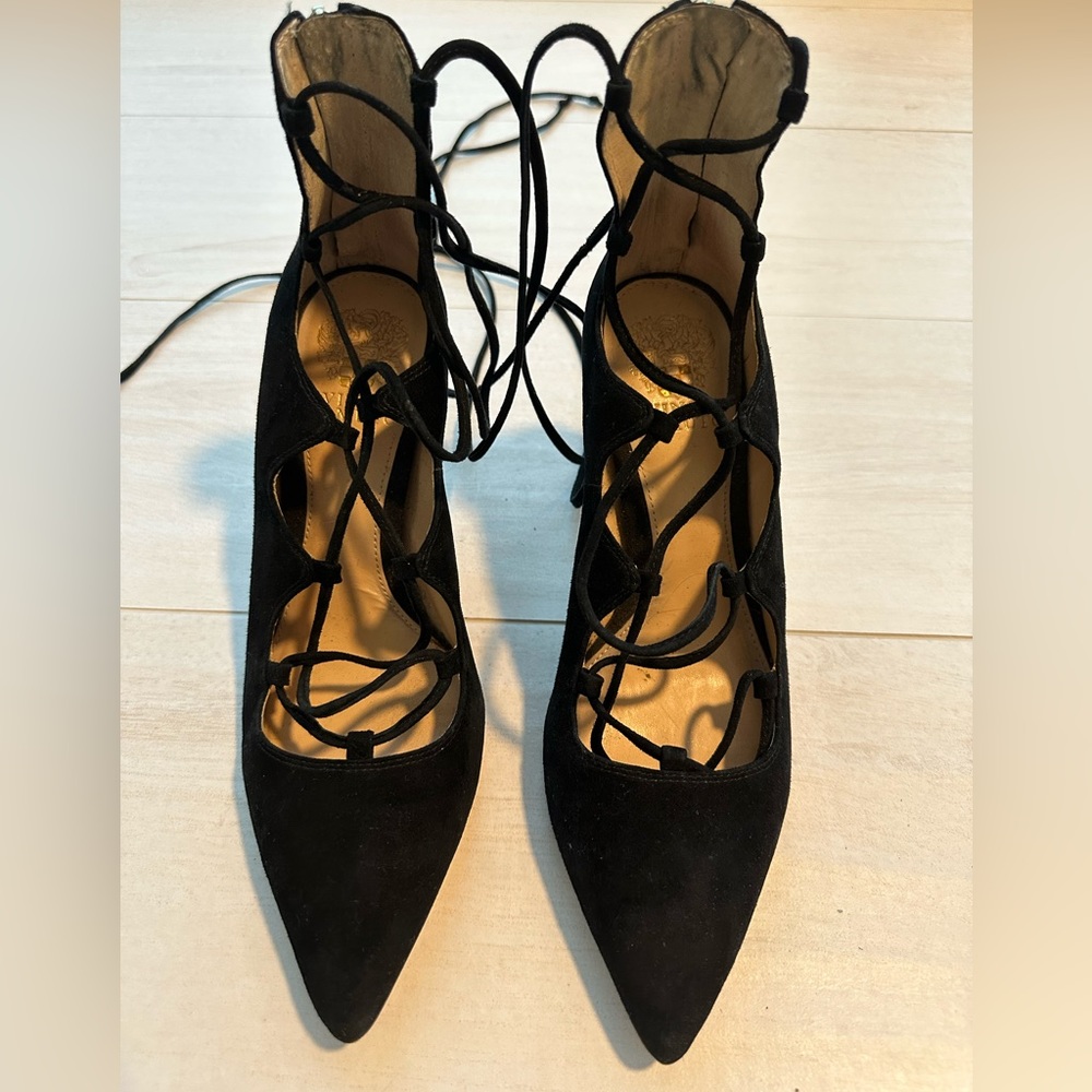 Vince Camuto Strappy Black Heels Size US9